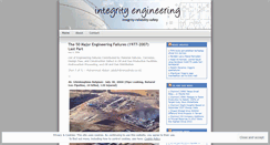 Desktop Screenshot of integrityengineering.wordpress.com