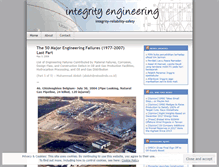 Tablet Screenshot of integrityengineering.wordpress.com