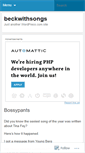 Mobile Screenshot of beckwithsongs.wordpress.com