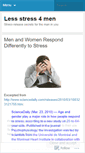 Mobile Screenshot of lessstress4men.wordpress.com