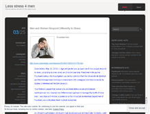 Tablet Screenshot of lessstress4men.wordpress.com