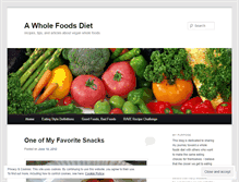 Tablet Screenshot of eatingwholefoods.wordpress.com