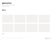 Tablet Screenshot of gbensilver.wordpress.com