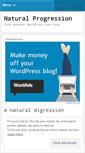 Mobile Screenshot of naturalprogresion.wordpress.com
