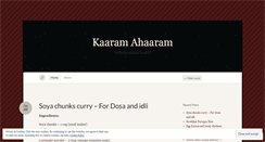 Desktop Screenshot of kaaramahaaram.wordpress.com
