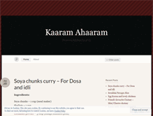 Tablet Screenshot of kaaramahaaram.wordpress.com