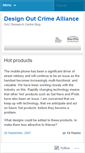 Mobile Screenshot of designagainstcrime.wordpress.com