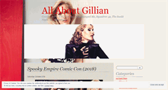 Desktop Screenshot of gillianderson.wordpress.com