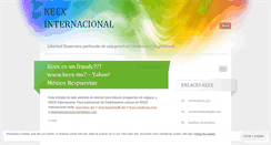 Desktop Screenshot of keexinternacional.wordpress.com