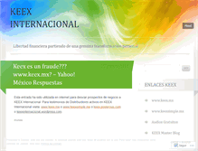 Tablet Screenshot of keexinternacional.wordpress.com