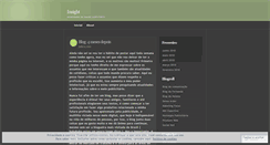 Desktop Screenshot of insightt.wordpress.com