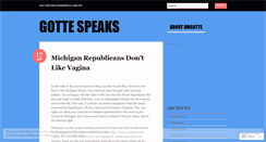 Desktop Screenshot of gottespeaks.wordpress.com