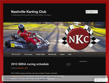 Tablet Screenshot of nashvillekartingclub.wordpress.com