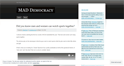 Desktop Screenshot of maddemocracy.wordpress.com