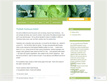 Tablet Screenshot of greeneats.wordpress.com