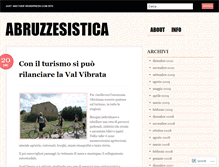 Tablet Screenshot of abruzzesistica.wordpress.com