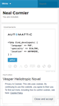 Mobile Screenshot of nealcormier.wordpress.com