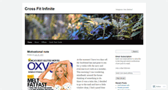 Desktop Screenshot of crossfitinfinite.wordpress.com