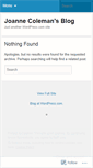 Mobile Screenshot of joanneecoleman.wordpress.com