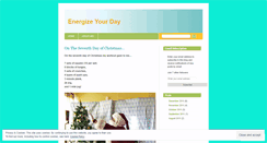 Desktop Screenshot of energizeyourday.wordpress.com