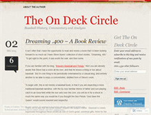 Tablet Screenshot of ondeckcircle.wordpress.com