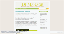 Desktop Screenshot of dimanage.wordpress.com