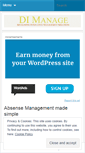 Mobile Screenshot of dimanage.wordpress.com