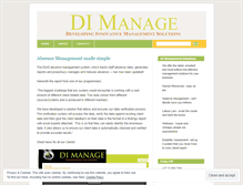 Tablet Screenshot of dimanage.wordpress.com