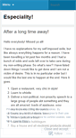 Mobile Screenshot of especiality.wordpress.com