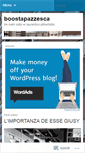 Mobile Screenshot of boostapazzesca.wordpress.com