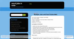 Desktop Screenshot of nonitjobs.wordpress.com