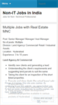 Mobile Screenshot of nonitjobs.wordpress.com