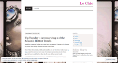 Desktop Screenshot of lechicusafashion.wordpress.com