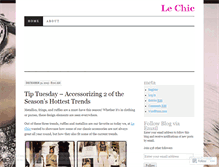 Tablet Screenshot of lechicusafashion.wordpress.com