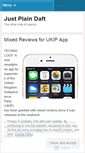 Mobile Screenshot of justplaindaft.wordpress.com