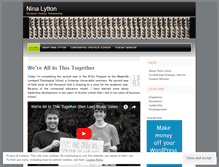 Tablet Screenshot of ninalytton.wordpress.com