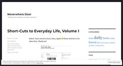 Desktop Screenshot of neverwheredoor.wordpress.com