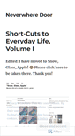 Mobile Screenshot of neverwheredoor.wordpress.com