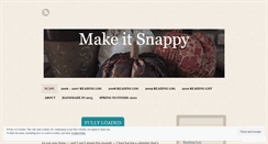 Desktop Screenshot of makeitsnappy.wordpress.com