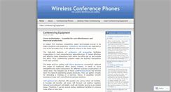 Desktop Screenshot of conferencingphones.wordpress.com