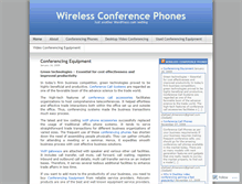 Tablet Screenshot of conferencingphones.wordpress.com