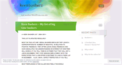 Desktop Screenshot of keenbashers.wordpress.com