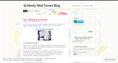 Desktop Screenshot of newlywedfavors.wordpress.com