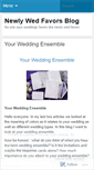 Mobile Screenshot of newlywedfavors.wordpress.com