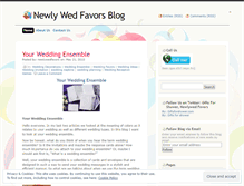 Tablet Screenshot of newlywedfavors.wordpress.com