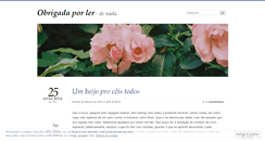 Desktop Screenshot of obrigadaporler.wordpress.com