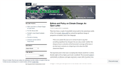 Desktop Screenshot of newzealandclimatechange.wordpress.com