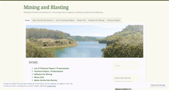 Desktop Screenshot of miningandblasting.wordpress.com