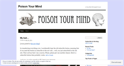 Desktop Screenshot of poisonyourmind.wordpress.com