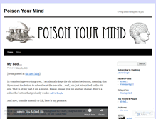 Tablet Screenshot of poisonyourmind.wordpress.com